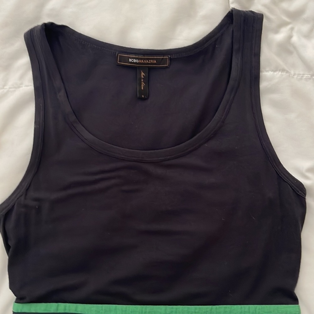 BCBG MAXAZARIA tank top ruffled dress. EUC! - Picture 3 of 12